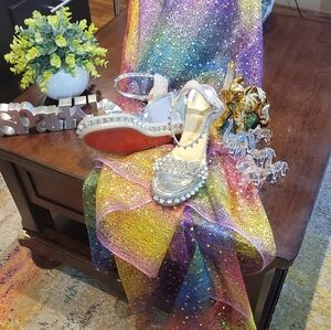 Louboutin spike wedges